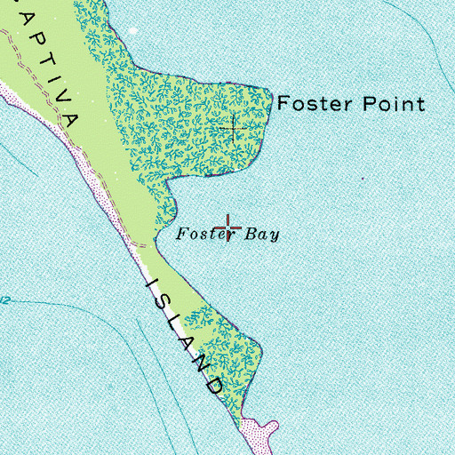 Topographic Map of Foster Bay, FL