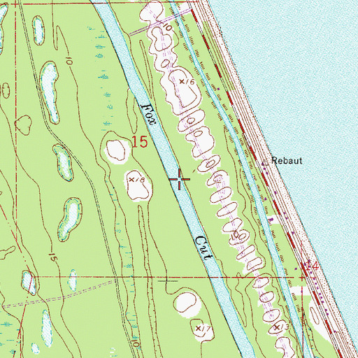 Topographic Map of Fox Cut, FL
