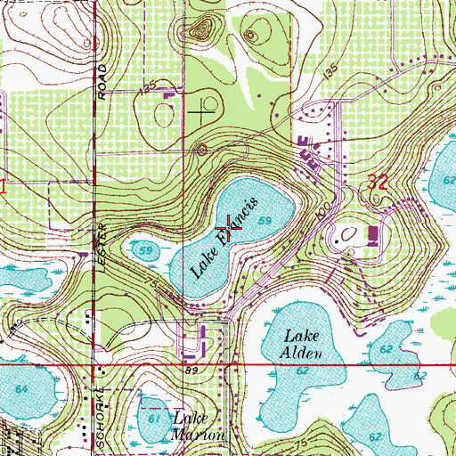 Topographic Map of Lake Francis, FL