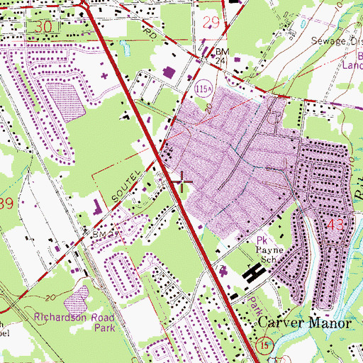 Topographic Map of Friendship Church, FL