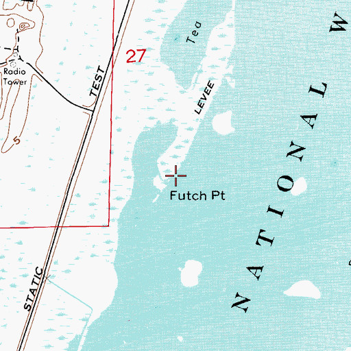 Topographic Map of Futch Point, FL
