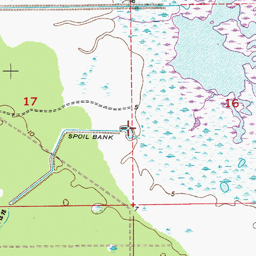 Topographic Map of Futch Run, FL