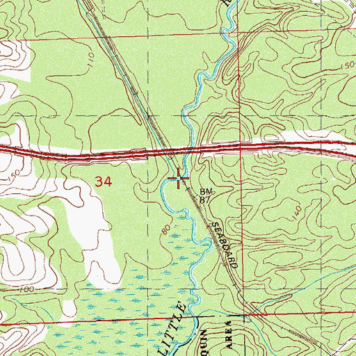 Topographic Map of G Creek, FL