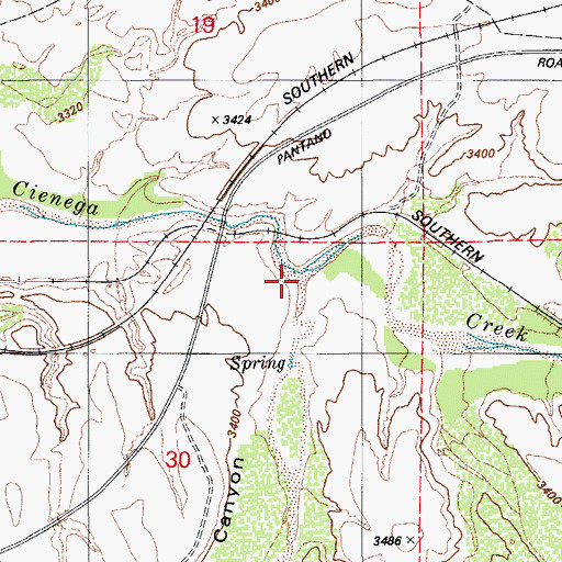 Topographic Map of Davidson Canyon, AZ