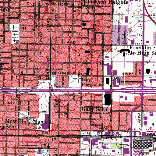 Topographic Map of Gary Playground, FL
