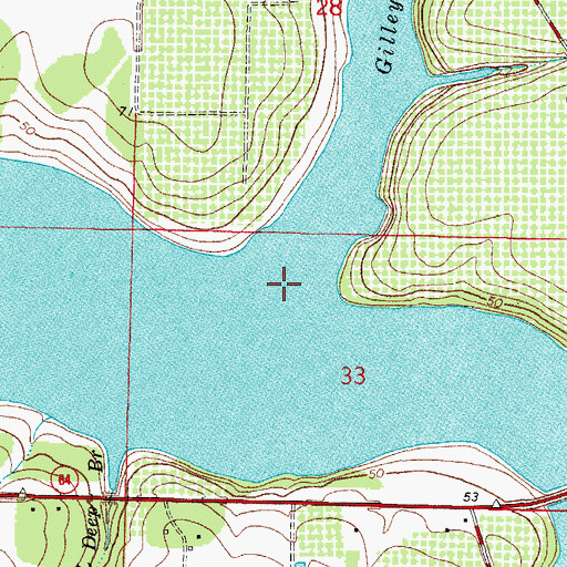 Topographic Map of Gilley Creek, FL