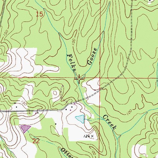 Topographic Map of Goose Branch, FL