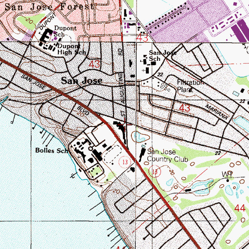 Topographic Map of Grace Church, FL
