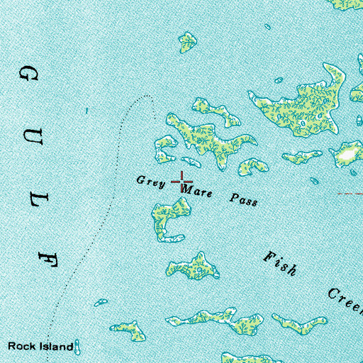 Topographic Map of Grey Mare Pass, FL