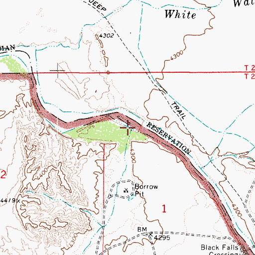 Topographic Map of Deadman Wash, AZ