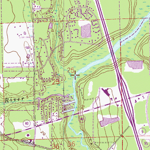 Topographic Map of Groover Branch, FL