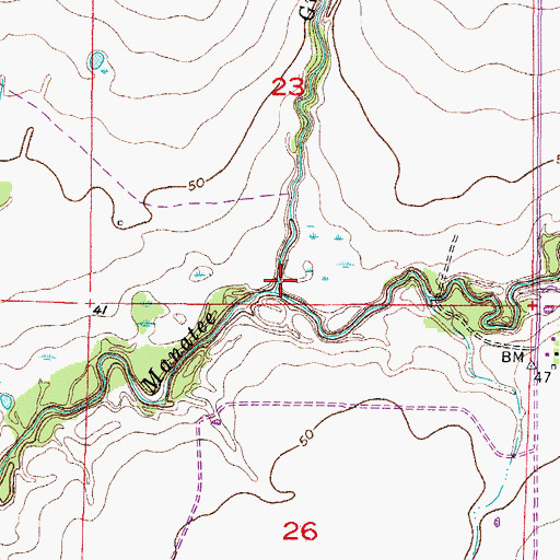 Topographic Map of Gully Branch, FL