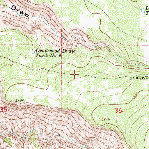 Topographic Map of Deadwood Trail, AZ