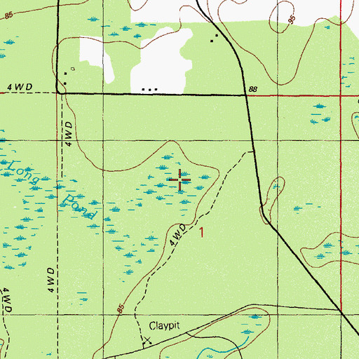 Topographic Map of Gum Bay, FL