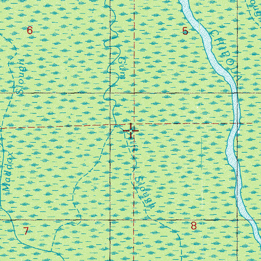 Topographic Map of Gum Drift Slough, FL