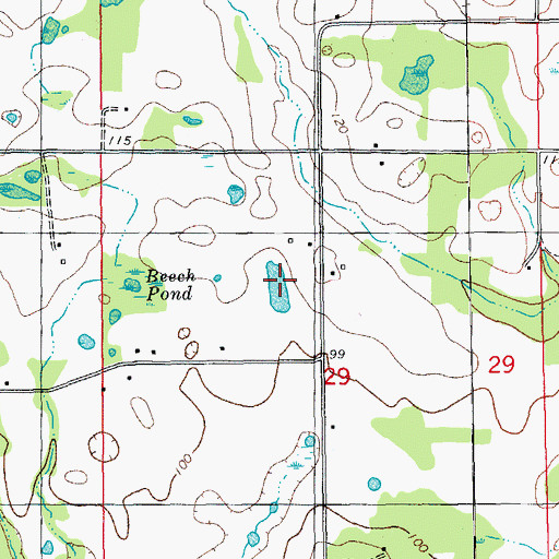 Topographic Map of Gum Pond, FL