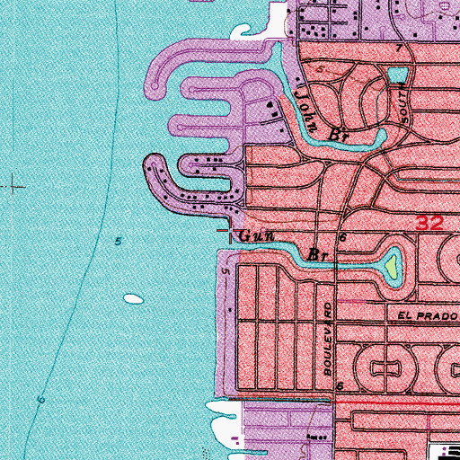 Topographic Map of Gun Branch, FL