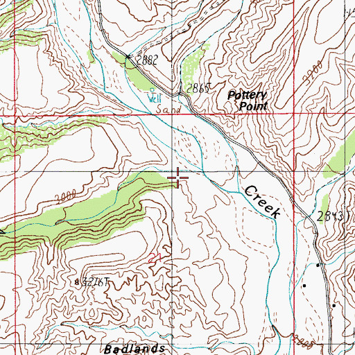 Topographic Map of Deep Creek, AZ