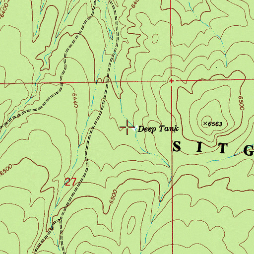 Topographic Map of Deep Tank, AZ