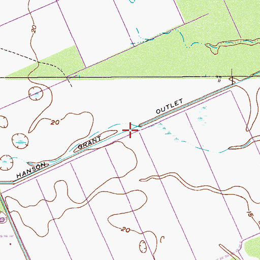 Topographic Map of Hanson Grant Outlet, FL