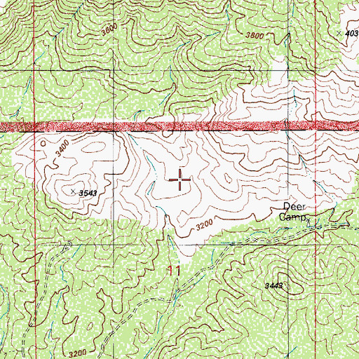 Topographic Map of Deer Camp, AZ