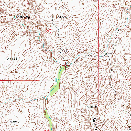 Topographic Map of Deer Creek, AZ