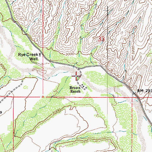 Topographic Map of Deer Creek, AZ