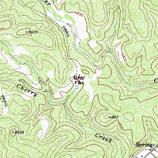 Topographic Map of Deer Flat, AZ