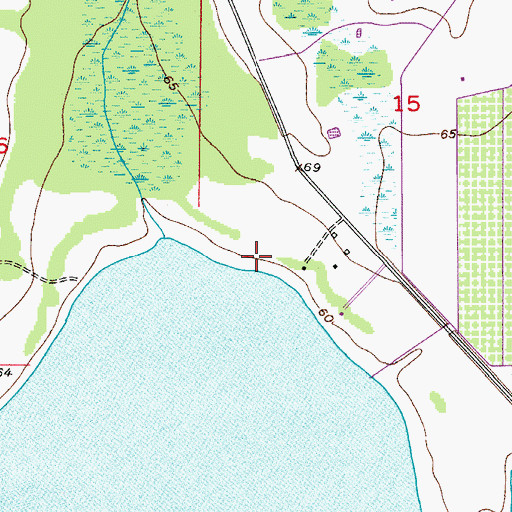 Topographic Map of Hart Branch, FL