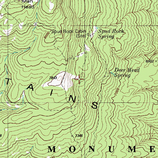 Topographic Map of Deer Head Spring, AZ