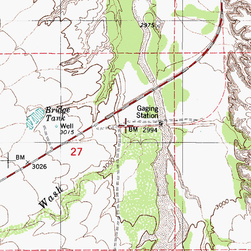 Topographic Map of Chiltepines Wash, AZ