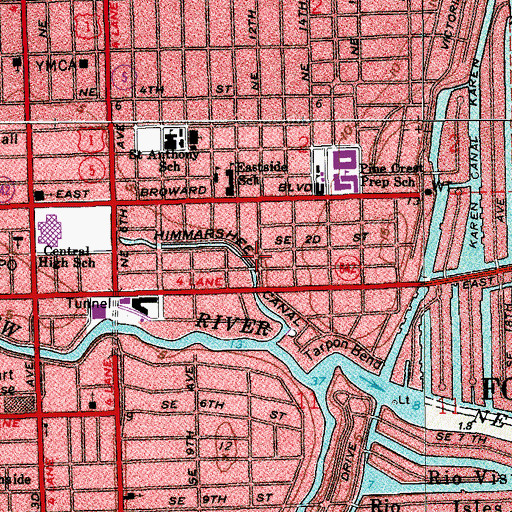 Topographic Map of Himmershee Canal, FL