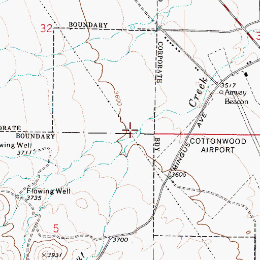 Topographic Map of Del Monte Gulch, AZ