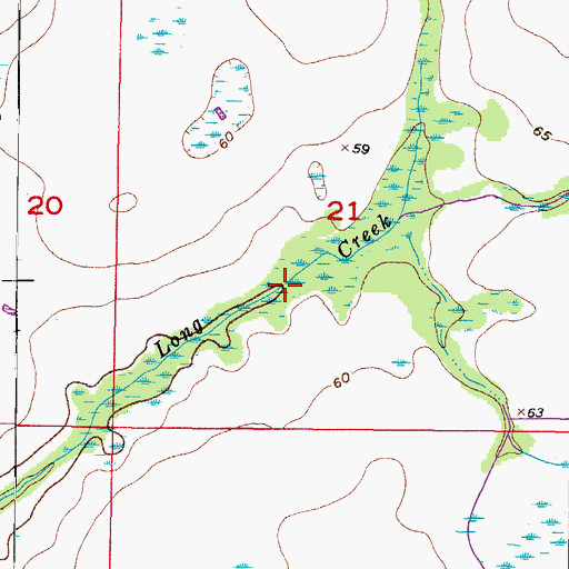 Topographic Map of Hog Town Slough, FL