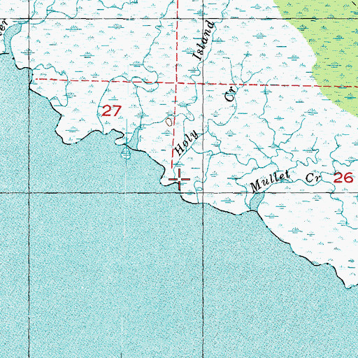 Topographic Map of Holy Creek, FL