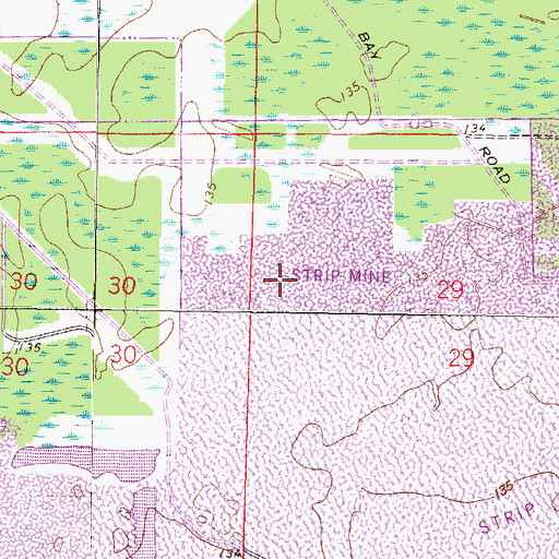 Topographic Map of Hooker Bay, FL