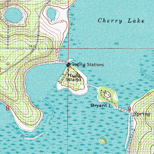 Topographic Map of Hunt Island, FL