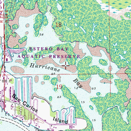 Topographic Map of Hurricane Bay, FL