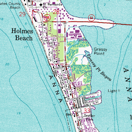 Topographic Map of Ilexhurst, FL