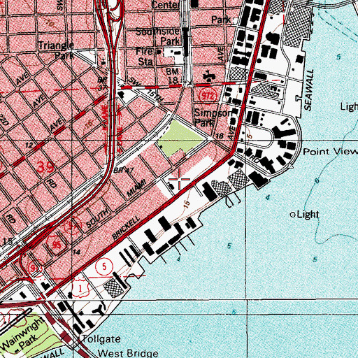 Topographic Map of Immanuel Church, FL