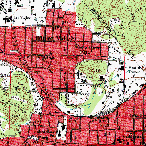 Topographic Map of Northpoint Expeditionary Learning Academy, AZ