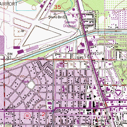 Topographic Map of Indian River Hospital (historical), FL