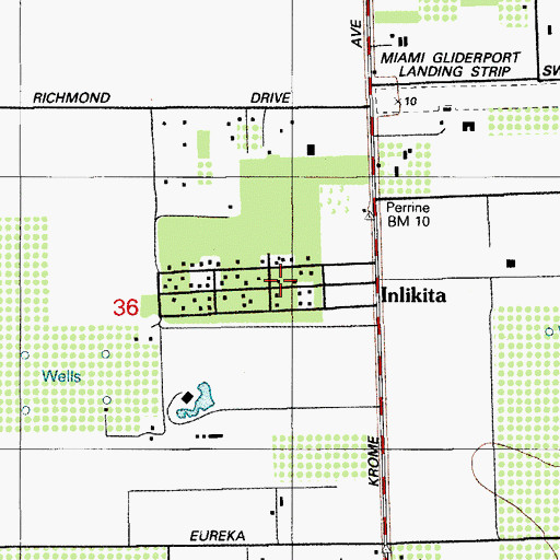 Topographic Map of Inlikita, FL