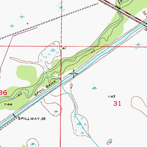 Topographic Map of Istokpoga Canal, FL