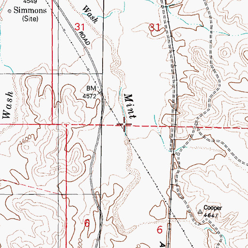 Topographic Map of Dillon Wash, AZ