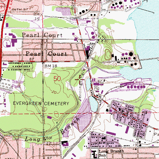 Topographic Map of Jennings Park, FL