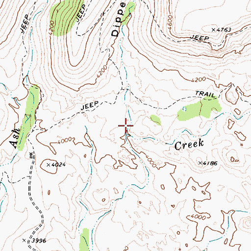 Topographic Map of Dipper Canyon, AZ