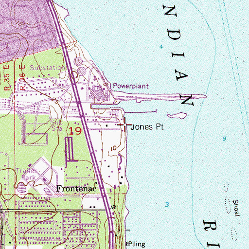 Topographic Map of Jones Point, FL