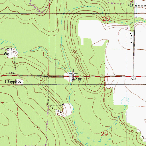 Topographic Map of Juniper Creek, FL