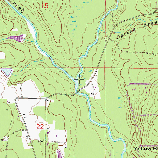 Topographic Map of Juniper Creek, FL